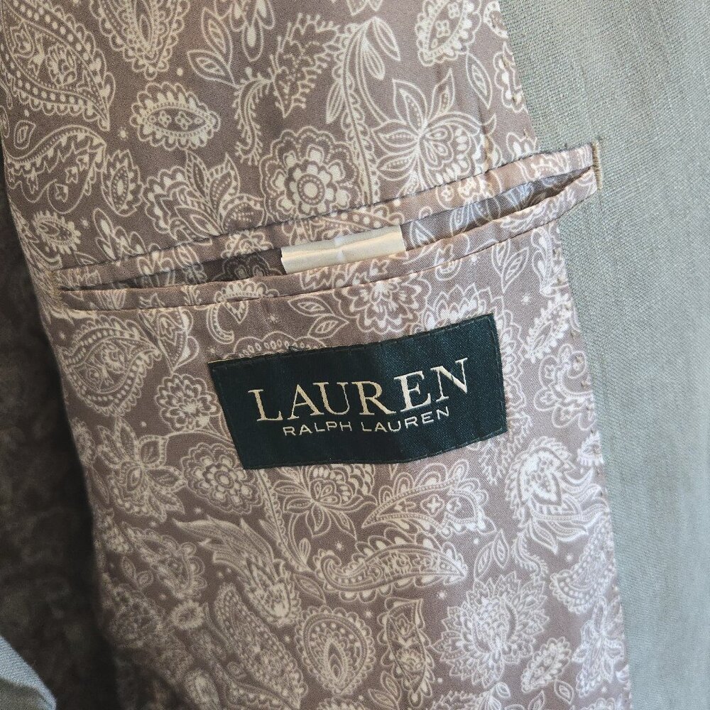 Lauren Ralph Lauren Linen Blazer - 43L - Picture 5 of 7
